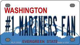 Number 1 Mariners Fan Washington Novelty Mini Metal License Plate Tag - £11.72 GBP