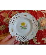 Antique Meissen Handpainted Floral breakthrough plate  decoration approx... - $3,222.35 MXN