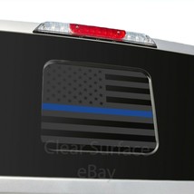 Fits Ford F150 F250 F350 American Flag Thin Blue Red Line Vinyl Decal Graphic - $18.99
