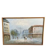 Sandor Oil on Board Painting Large Framed Paris City Scene - £1,485.37 GBP