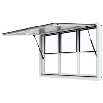 VEVOR Concession Window 60"x36", Aluminum Alloy Food Truck Service Window with V - $809.49