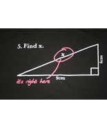 Math Problem Find X Solved T-Shirt XXL (2XL) Urban Pipeline Black - £8.02 GBP