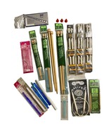Lot Knitting Needles Crochet Hooks Knit Gauge Boye Susan Bates Lion Teac... - $463.54 MXN