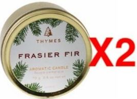 THYMES FRASIER FIR TRAVEL TIN CANDLE 2.5 oz (Pack of 2) - $29.50