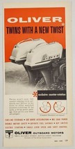 1961 Print Ad Oliver Twin 35-HP Outboard Motors Counter Rotation Battle Creek,MI - £12.51 GBP