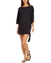 MICHAEL MICHAEL KORS Womens Black Classic Side Tie Swimsuit Cover Up Lar... - £26.14 GBP