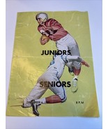 WESTCHESTR HIGH SCHOOL JUNIORS VS. SENIORS Dec. 6, 1957 FOOTBALL PROGRAM - $20.44 CAD