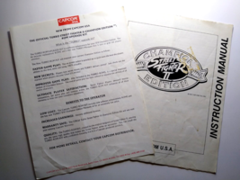 Street Fighter II Champion Edition Arcade MANUAL Original Video Game Service - £18.84 GBP