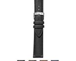 Morellato Levy Genuine Leather Watch Strap - Black - 18mm - Chrome-plate... - £37.99 GBP