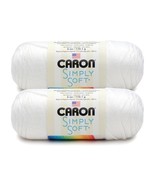 Luxury White Simply Soft Yarn 2-Pack - Perfect for Elegant Garments &amp; Ho... - $42.68 CAD
