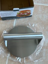 Stainless Steel Burger Press 5.5 Inch Round Burger Smasher Hamburger - £10.28 GBP