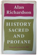 Alan Richardson History Sacred &amp; Profane 1ST Edition Book Scm Press 1964 Hc - $22.27