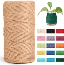  Twine String 2mm 328 feet Thick 3 Ply Natural Jute Rope Hemp Twine for Craf - £17.50 GBP