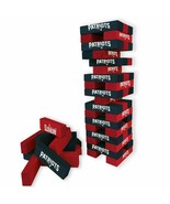 NFL New England Patriots Table Top Stackers Tower Build Game Jenga Board... - £26.46 GBP