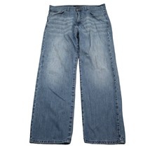 Calvin Klein Pants Mens 34 Blue Straight Mid Rise Button Zip Pocket Deni... - £23.53 GBP