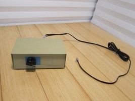 Vintage RJ11 2 Way Data Transfer Metal Switch Box Phone Jack Port AB Rot... - £18.36 GBP