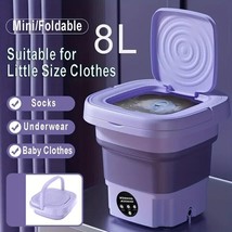 Mini Washing Machine, Automatic Portable Washer Machine For Underwear Baby Cloth - £49.09 GBP
