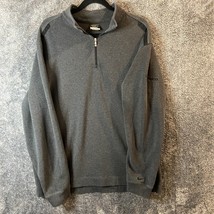 Nike Golf Sweater Mens Extra Large Dark Gray 1/4 Zip Drifit Pepsico Logo... - $10.29