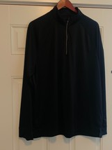 Greg Norman 1/4 Zip Black Men&#39;s Long Sleeve Golf Sweatshirt Size XL Extr... - $14.42