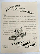 Life Magazine Print Ad 1943 Warner Bros Movie Yankee Doodle Dandy James Cagney  - £11.68 GBP