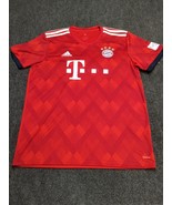 Adidas FC Bayern Munchen Jersey Adult Large T Mobile Qatar Airways Futbol - £58.64 GBP
