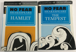 NO FEAR SHAKESPEARE Hamlet &amp; The Tempest by SPARK NOTES HOMESCHOOL - £4.65 GBP