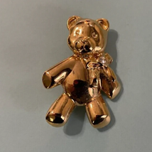 AAI Christmas Teddy Bear Brooch Women&#39;s Lapel Pin Vintage Jewelry - £7.33 GBP