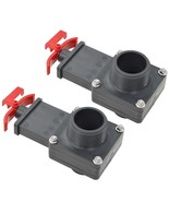  Pool Gate Valve Black ABS 1.5 inch hose fittings Durable - €82,36 EUR