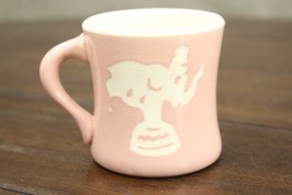 Vintage Harker Pottery Baby Girl Cameoware Pink Mug Soldier &amp; Circus Ele... - £10.36 GBP