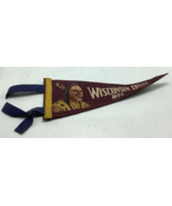 Vintage 1960&#39;s Wisconsin Dells Souvenir Felt Pennant - 12&quot; Rare Chief In... - $69.99