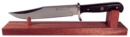 Mahogany Wooden Knife Stand Display  10&quot;- 15&quot; Hunting Bowie Collectible ... - $19.99