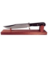 Mahogany Wooden Knife Stand Display  10&quot;- 15&quot; Hunting Bowie Collectible ... - $372.30 MXN