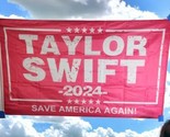 Taylor Swift Room Decor Flag 3x5 Pink Save America Again 2024 Banner NEW - $11.83