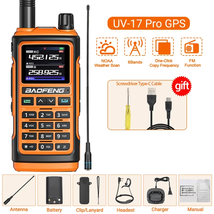 17 Pro GPS Walkie Talkie Long Range Wireless Copy Frequency Portable Rechargeabl - £69.98 GBP