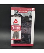 New Mens Reebok Tech Comfort Long Boxer Briefs Air Flow Pouch 3 Pack Siz... - $16.23 CAD