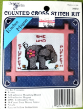 Elephant the New Berlin Co Counted Cross Stitch Kit 30572 New 2.75 x 2.2... - £4.56 GBP