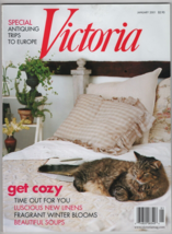 Vintage Victoria Magazine January 2001  Get Cozy - £9.12 GBP