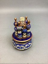 Russian St. Basil Cathedral Church Wooden Music Box- Missing Steeple - I... - $245.03 MXN
