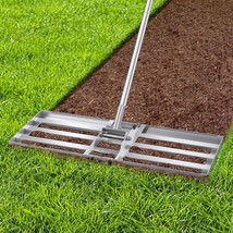 Lawn Leveling Rake, 30&quot; X 10&quot; Ground Plate With 6Ft Adjustable Extra Lon... - $64.99