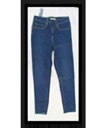 Levi&#39;s 721 High Rise Skinny Jeans Womens Size 27/30 Dark Wash Denim - $181.42 MXN