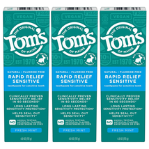 Fluoride-Free Rapid Relief Sensitive Toothpaste, Fresh Mint, 4 Oz. 3-Pack (Packa - £15.89 GBP