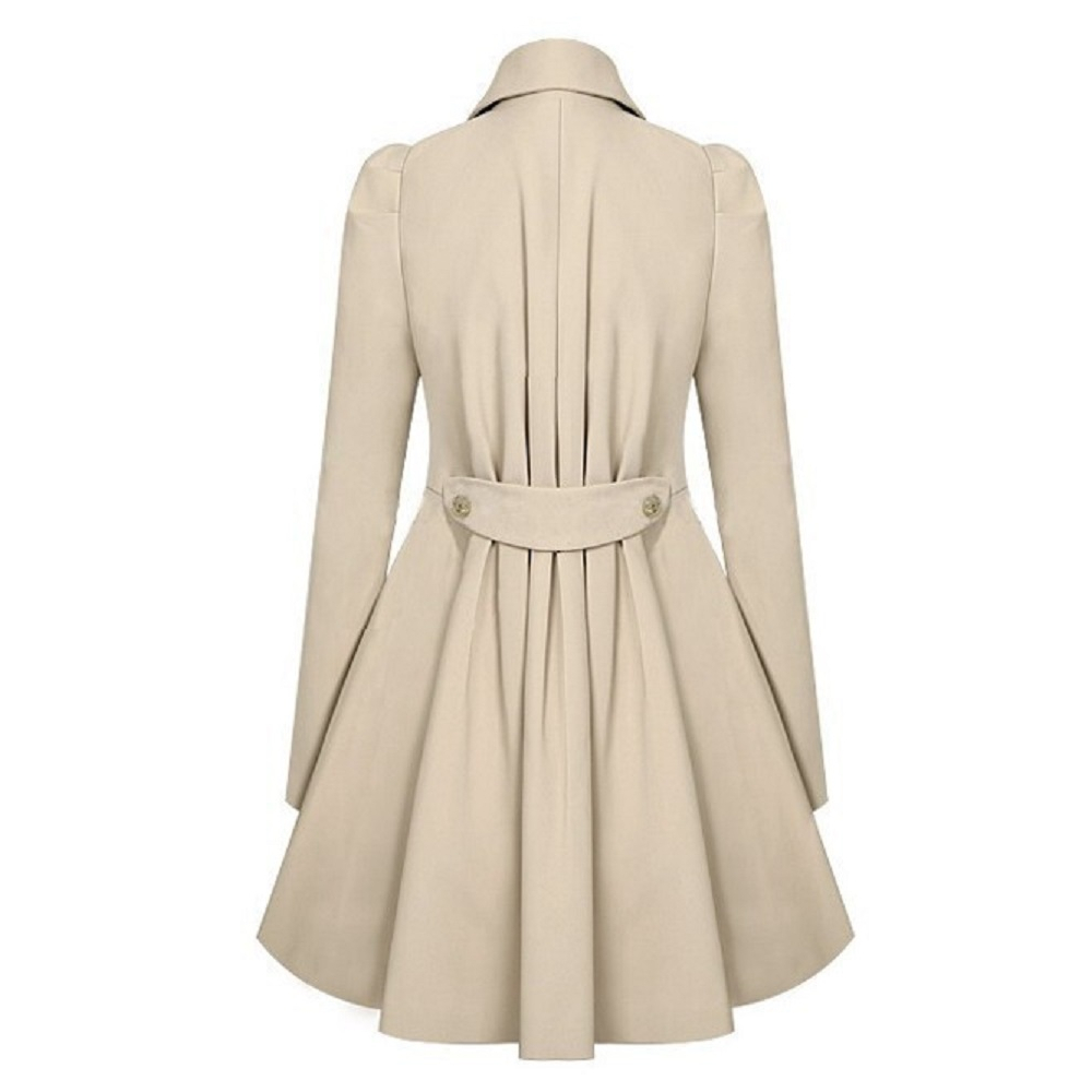 Women's Light Trench Coat   Mid thigh length ladies traditional trench coat Nav Item image 12