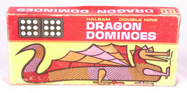 Vintage Dragon Dominoes by Halsam No. 920 Double Nine 9 55 Pieces Complete - $14.01
