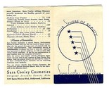 Sara Cooley Cosmetics Original Avocado Beauty Aids Brochure 1930&#39;s Holly... - $49.45