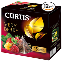 Curtis Black Tea Very Berry 12 Boxes Of 15 Pyramids Each Us Seller - £38.78 GBP