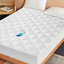 Quilted Mattress Cover Twin, Waterproof Mattress Pad Fitted &amp; Washable, Deep - £26.37 GBP