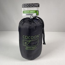 Cocoon Travel Sheet 100% Coolmax Navy Blue 86”x 33” W/ Bag New - $51.47 CAD