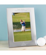 Personalised Golf Gift Engraved Silver Photo Frame Gift 6x4 Golf Lovers ... - £12.81 GBP