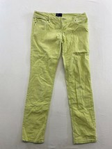 American Eagle Women&#39;s Yellow Corduroy Jeans Size 4 Stretch Cotton Blend Slim - £10.91 GBP