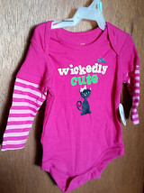 Fashion Holiday Baby Clothes 3M-6M Newborn Girl Wickedly Cute Halloween ... - $9.49